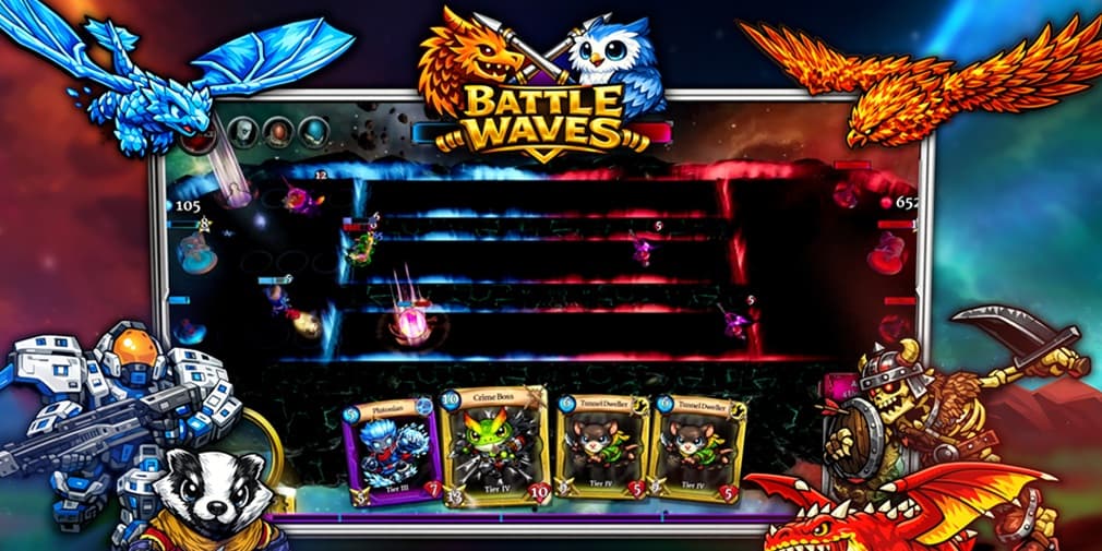 Battle Waves: Mobile — грядущая авто-баттл-игра с построением колоды, обещающая бесконечные комбинации