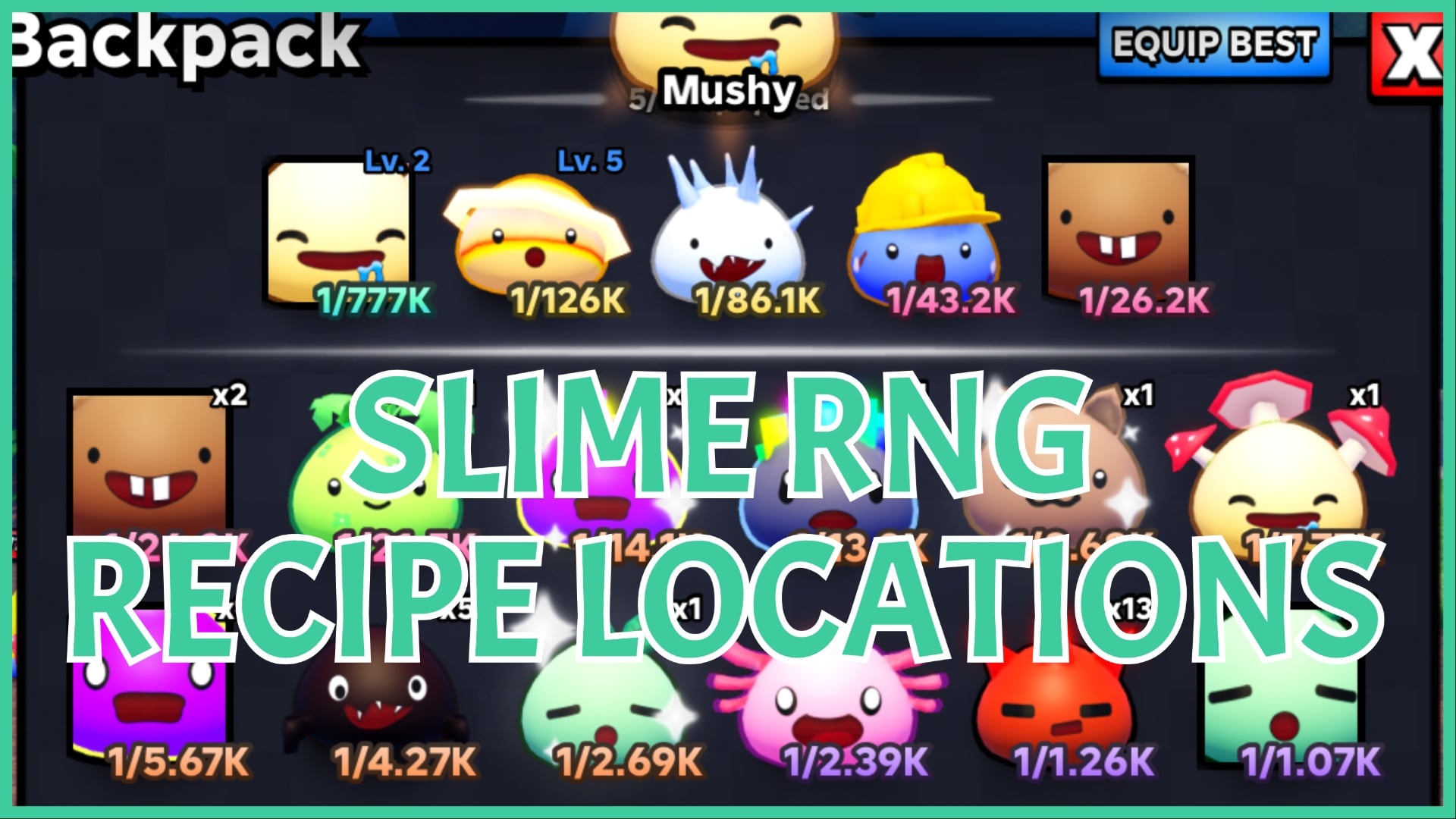 Рецепты Slime RNG: местоположение, необходимые слаймы и характеристики!