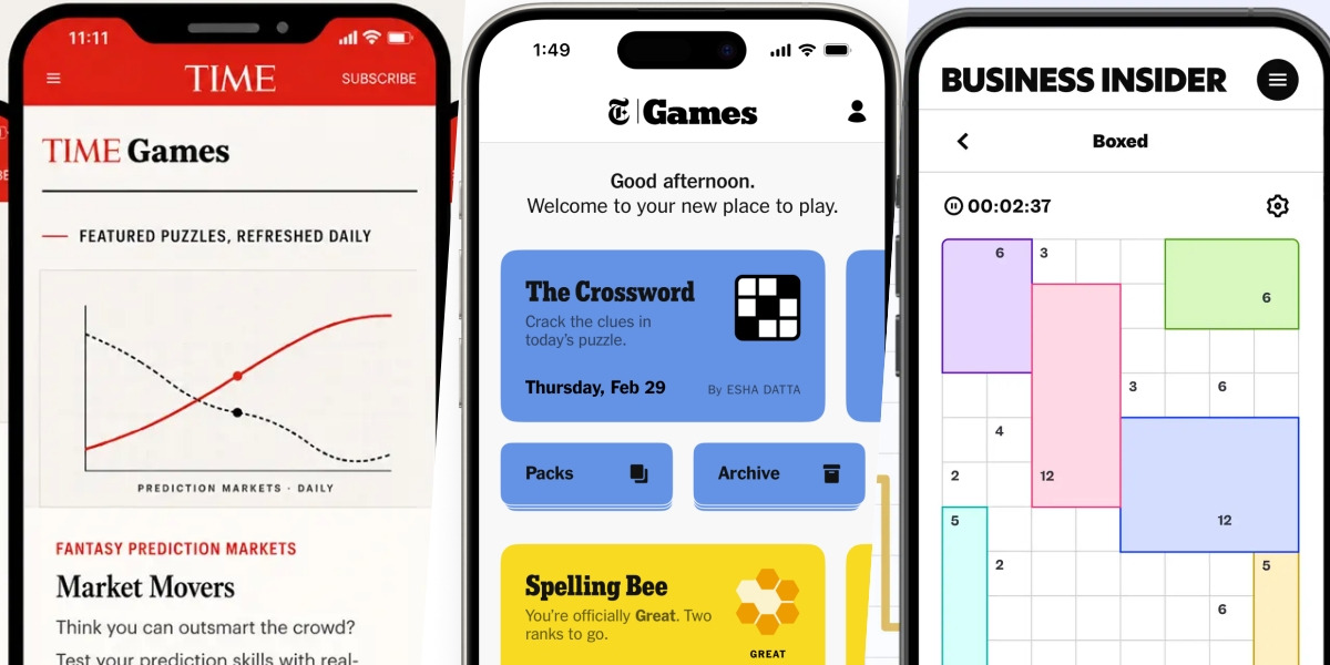 Рецепт успеха NYT Games: как Business Insider и Time запускают собственные ежедневные головоломки