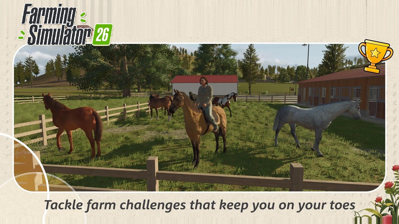Farming Simulator 26 выходит на мобильных устройствах с новыми машинами и картами