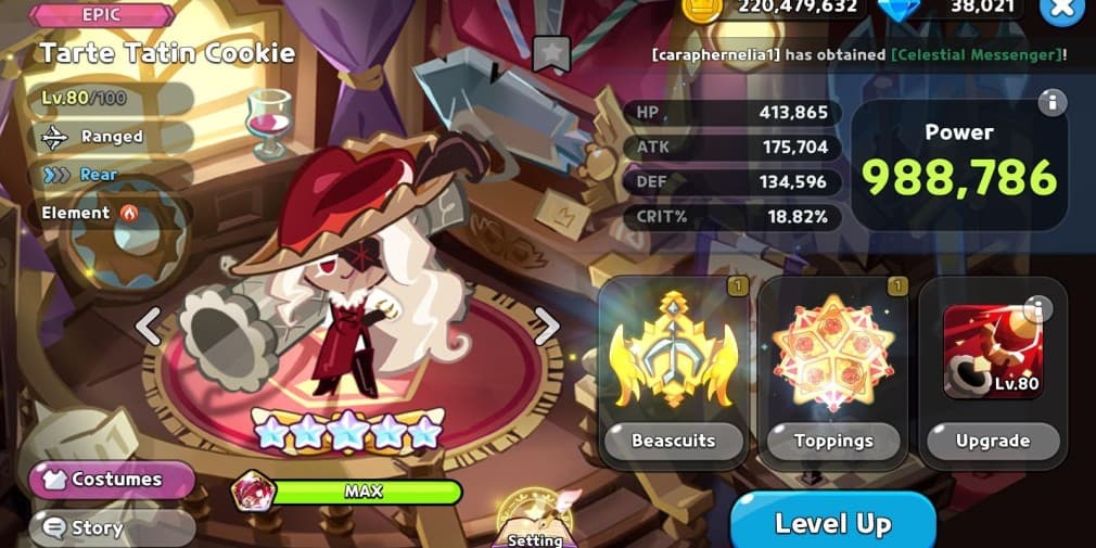 Cookie Run Kingdom: Гайд по начинкам и бисквитам для Тарт Татин Куки