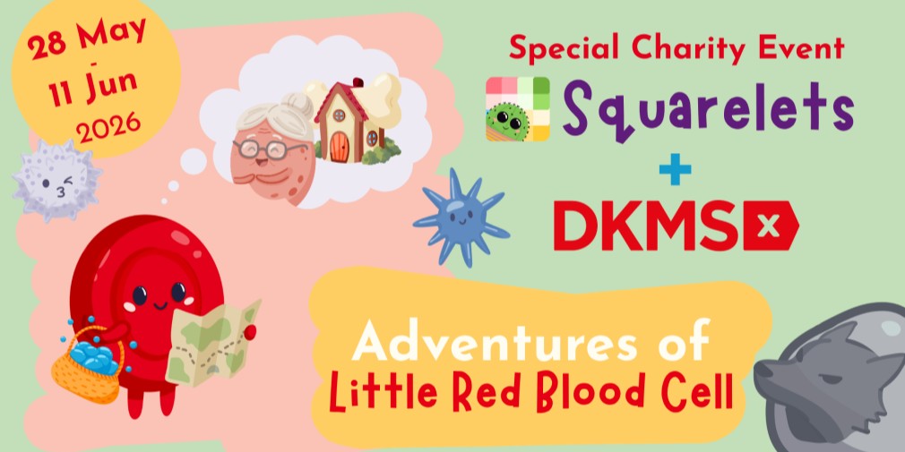 Squarelets возвращается с благотворительной акцией DKMS UK для повышения осведомленности о раке