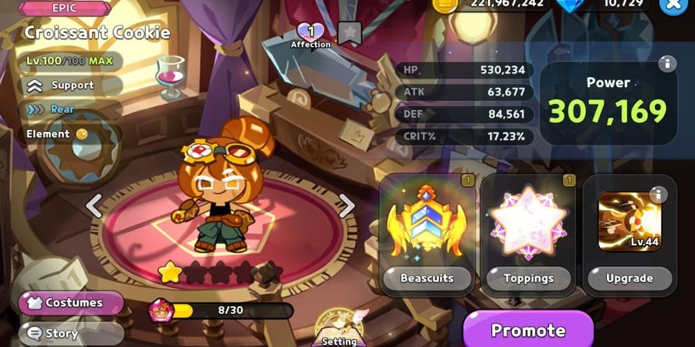 Cookie Run Kingdom: руководство по начинкам и бисквитам для Круассан Печенья