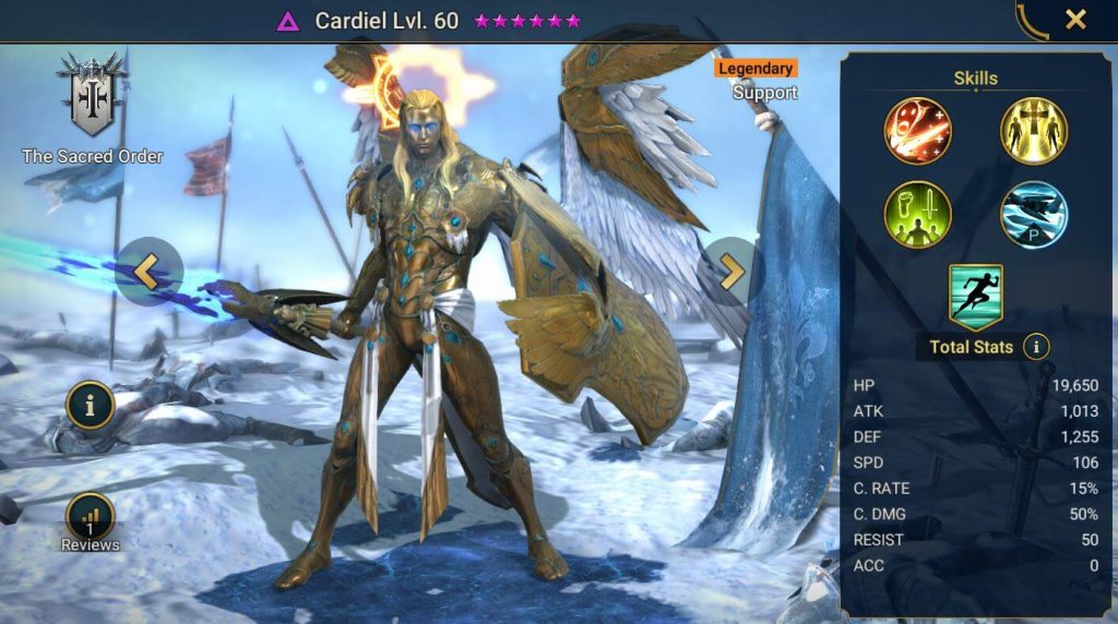 Raid: Shadow Legends — Гайд по Cardiel