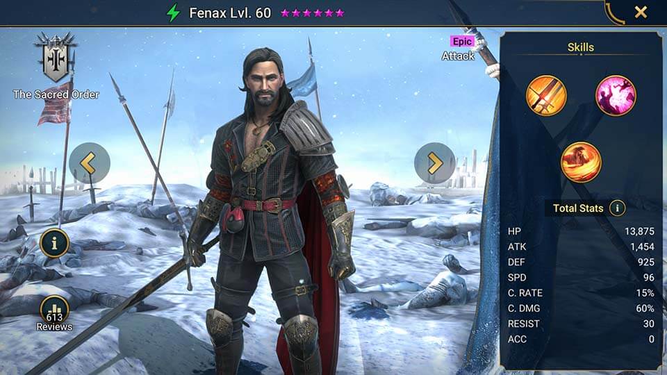 Raid: Shadow Legends — Гайд по Fenax