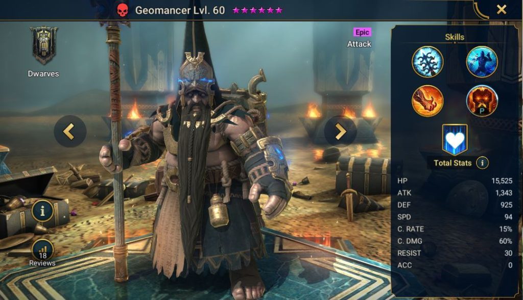 Raid: Shadow Legends — Гайд по Geo (Geomancer)