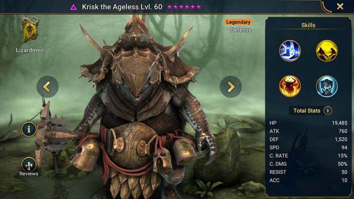 Raid: Shadow Legends — Гайд по Krisk the Ageless