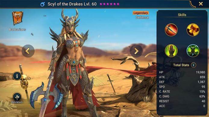 Raid: Shadow Legends — Гайд по Scyl of the Drakes