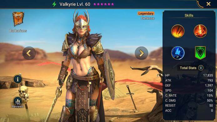 Raid: Shadow Legends — Гайд по Valkyrie
