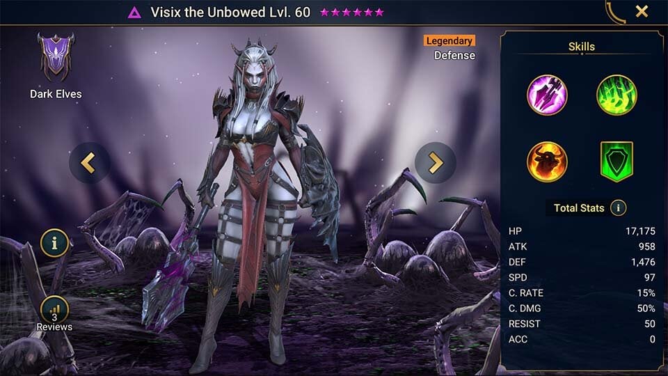 Raid: Shadow Legends — Гайд по Visix the Unbowed