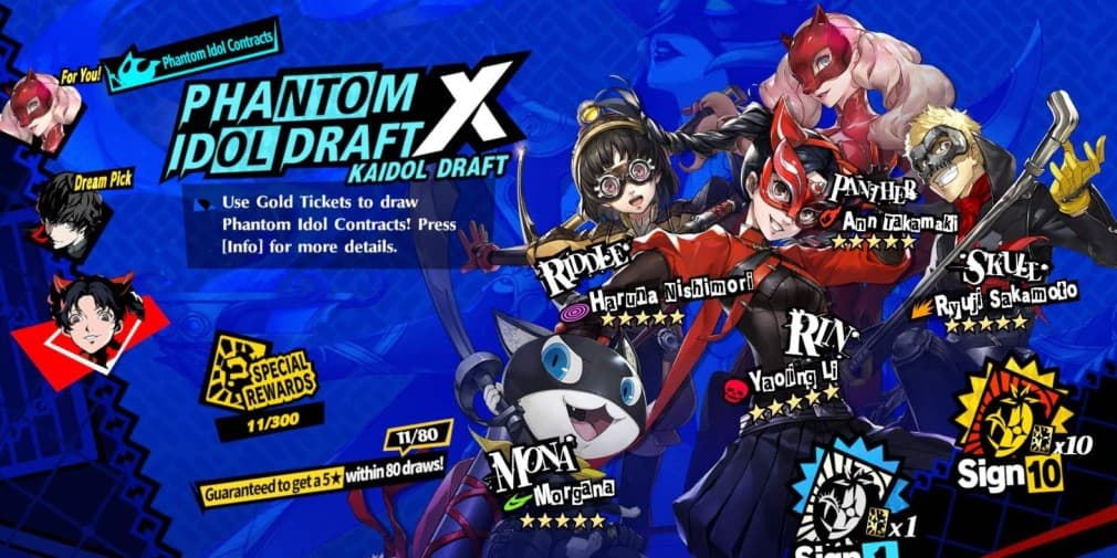 Тир-лист Persona 5: The Phantom X — лучшие персонажи в версии 4.2.0