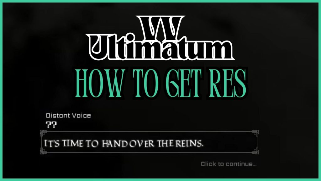 Как получить Res в VV Ultimatum — типы ресурсов Res