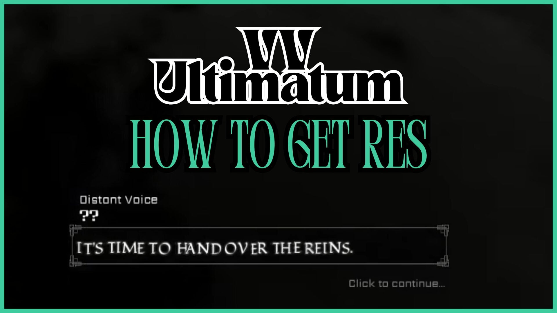 Как получить Res в VV Ultimatum — типы ресурсов Res