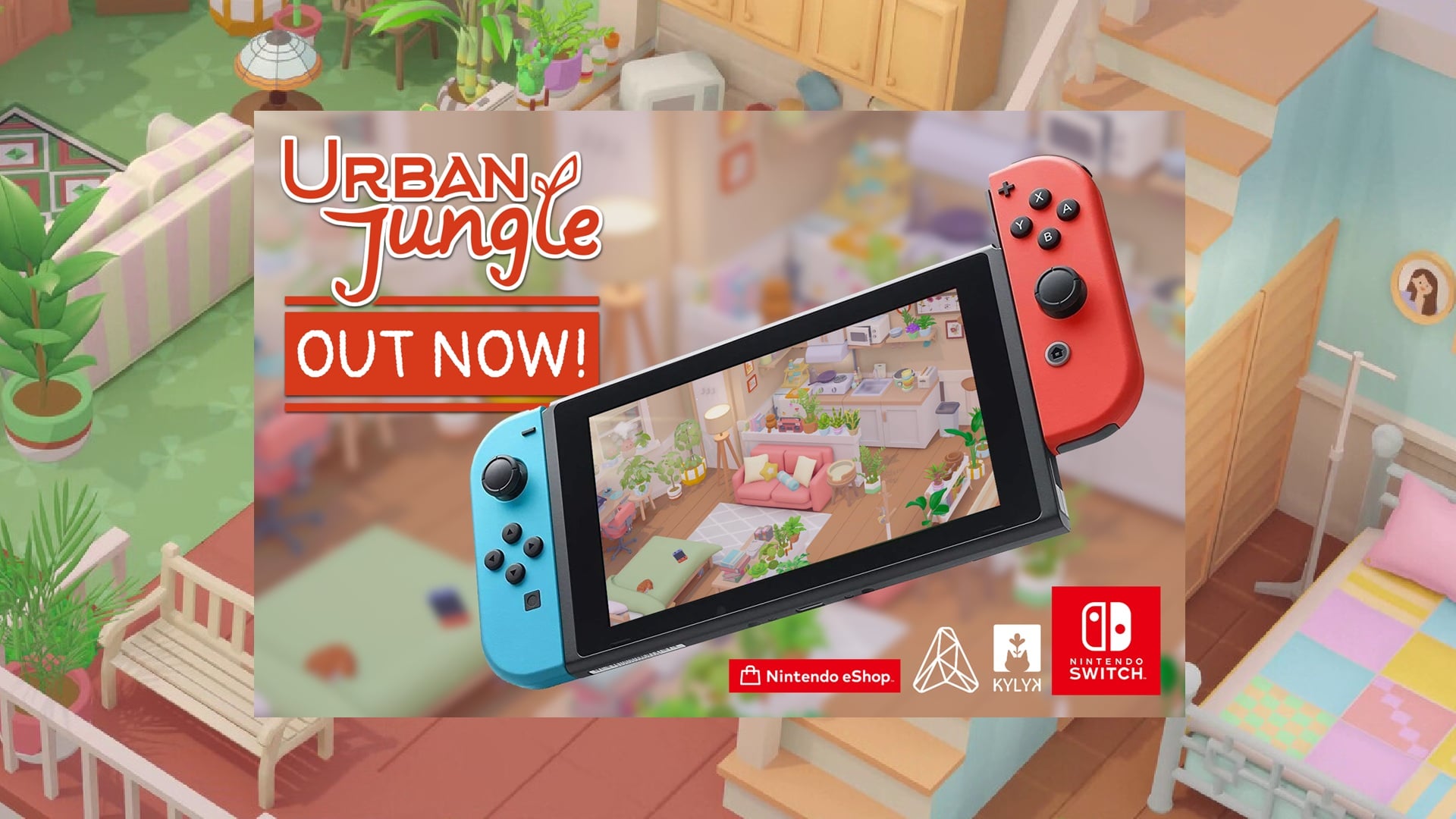 Уютный пазл-симулятор с комнатными растениями Urban Jungle выходит на Nintendo Switch