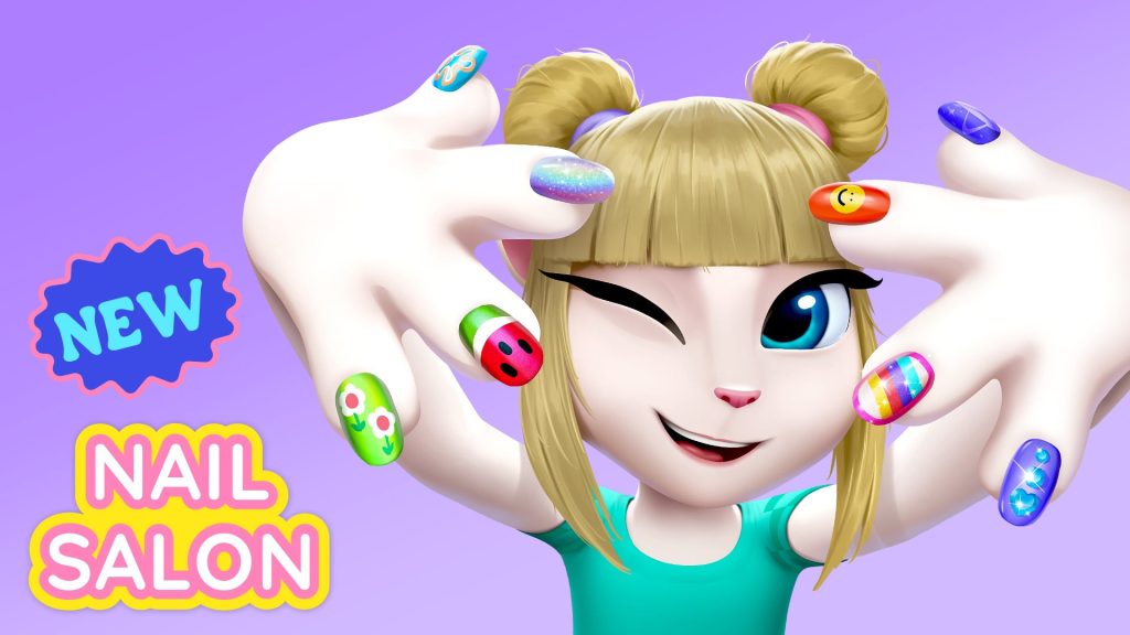 Глубокое погружение в новую функцию «Салон ногтей» в My Talking Angela 2