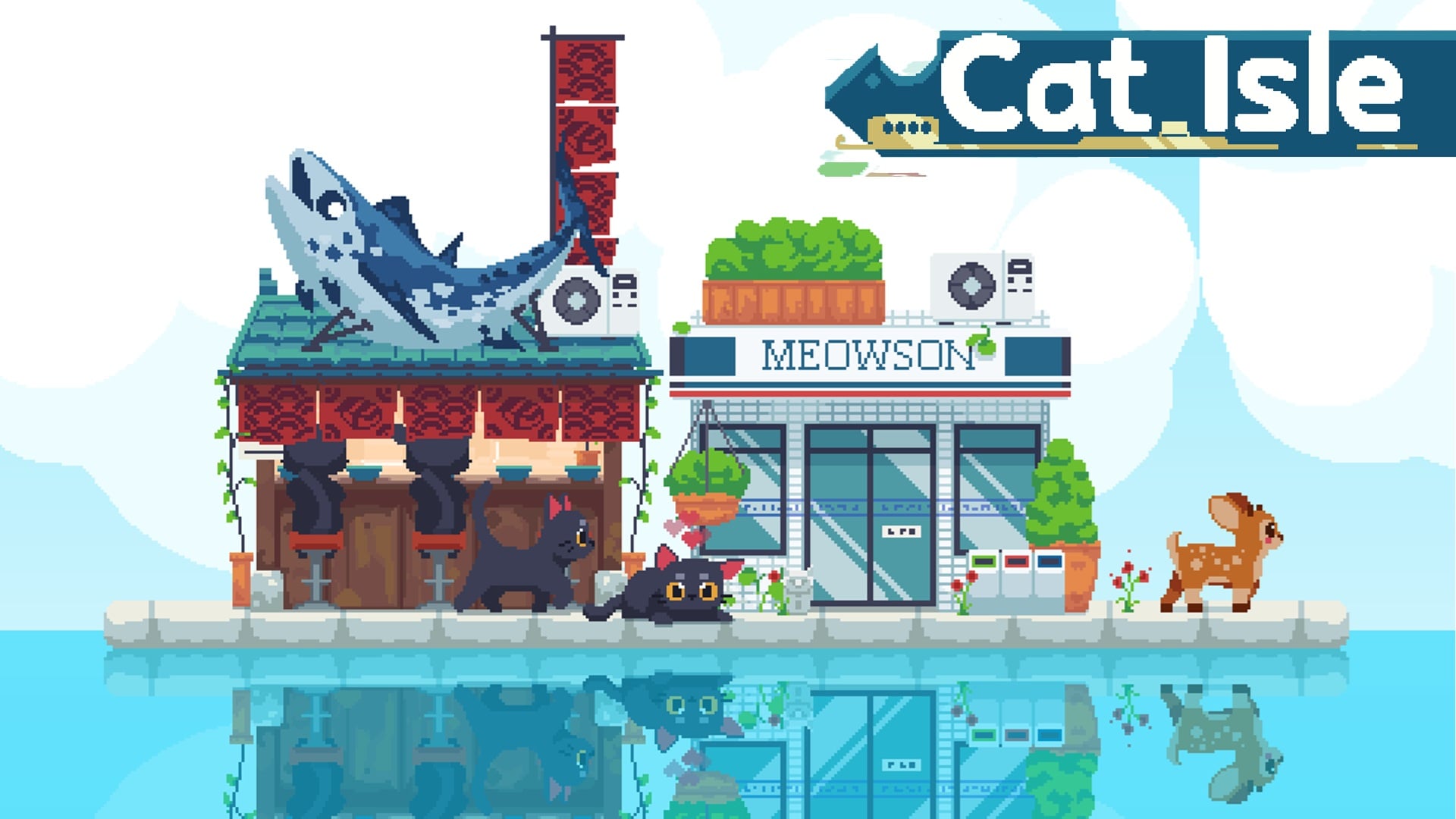 Cat Isle — пиксельный градостроительный симулятор про котиков выходит в Steam в следующем месяце