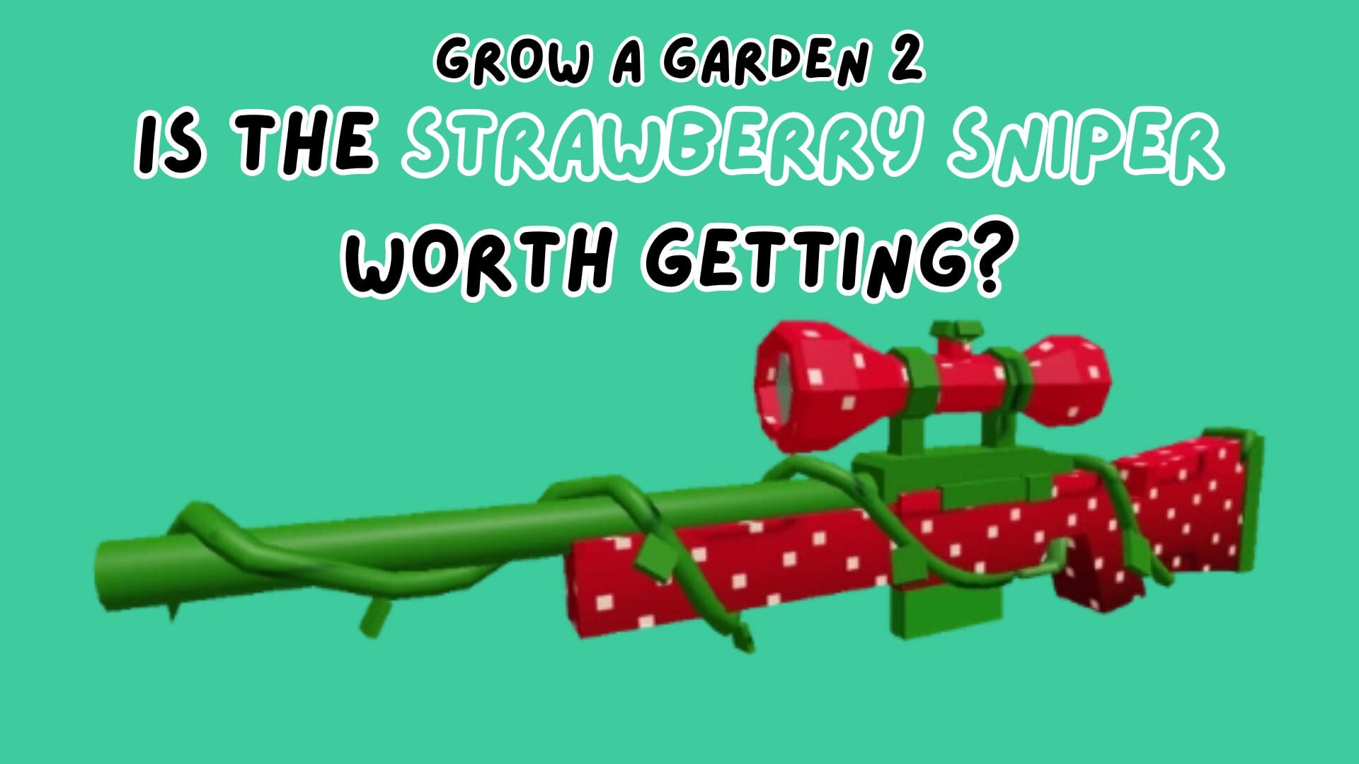 Стоит ли покупать Strawberry Sniper в Grow a Garden 2? Выглядит как скин из Fortnite