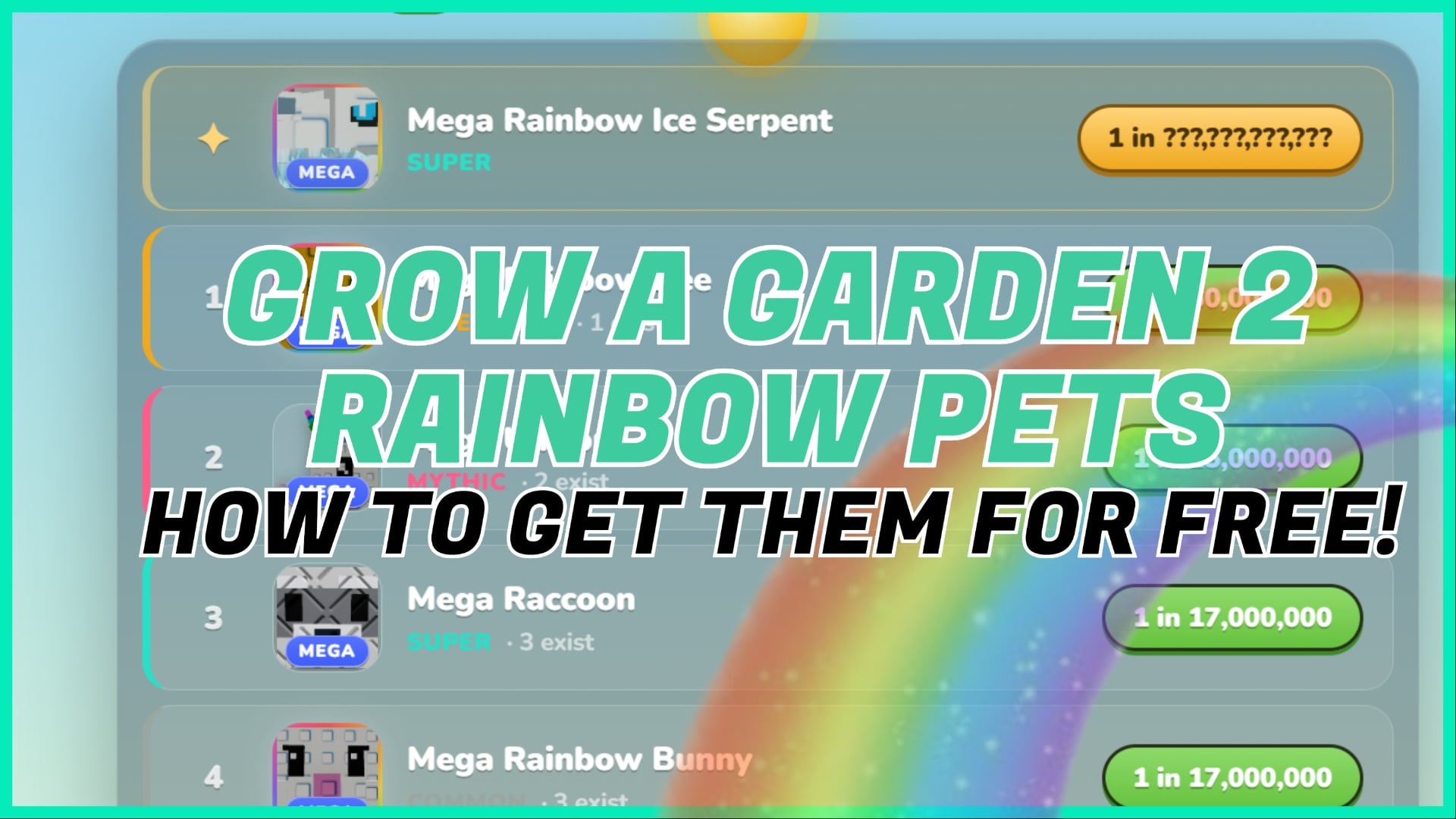 Grow a Garden 2 Радужные питомцы: Как получить БЕСПЛАТНО!