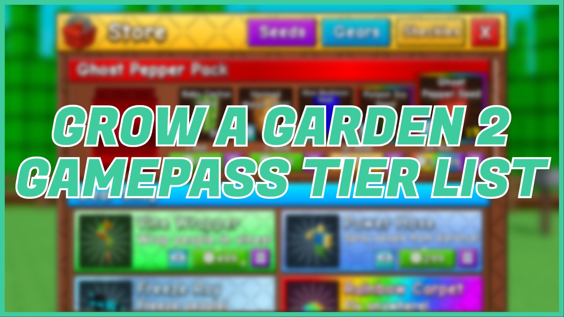 Grow a Garden 2: Тир-лист Gamepass — тратьте с умом!