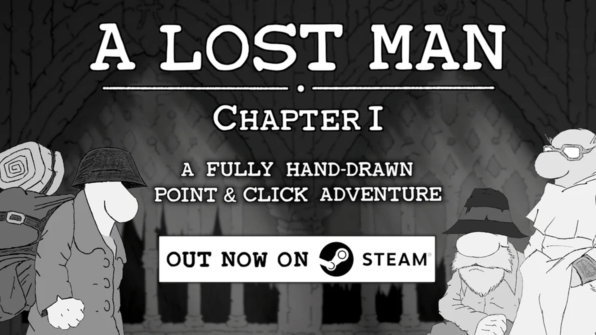 A Lost Man — атмосферное приключение в стиле point-and-click с серой ручной рисовкой, вышедшее в Steam