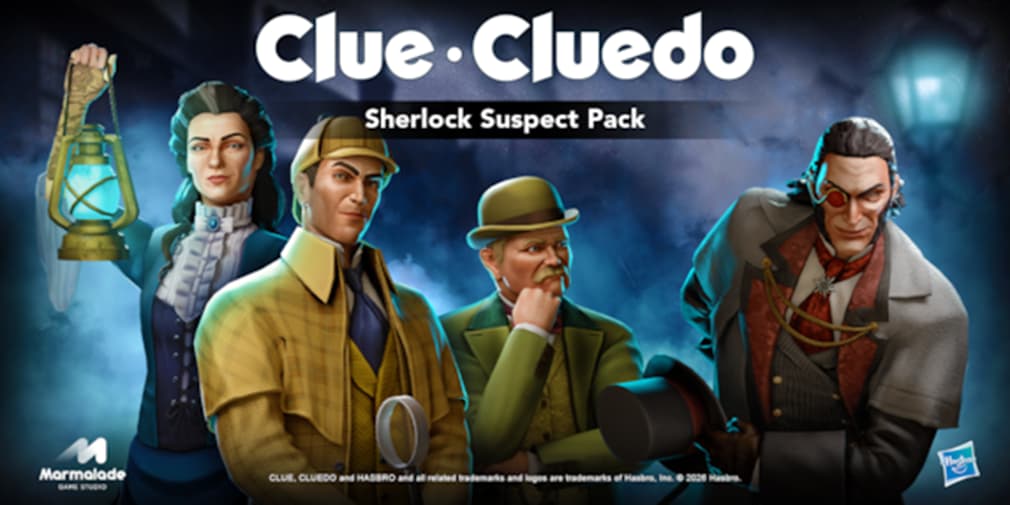 В Cluedo появился набор Sherlock Suspect Pack — играйте за самого знаменитого детектива в мире