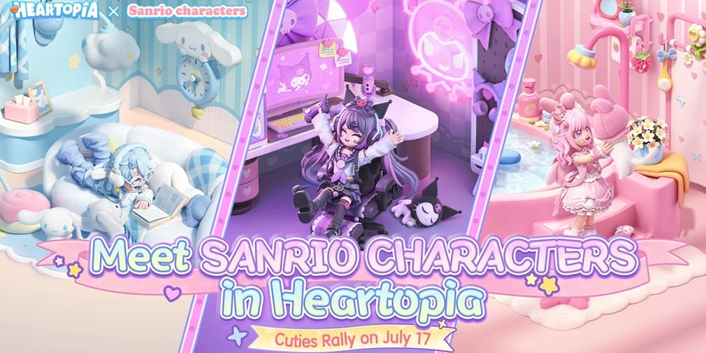 Heartopia запускает коллаборацию с Sanrio: образы Мелоди, Киннаморолл и Куроми