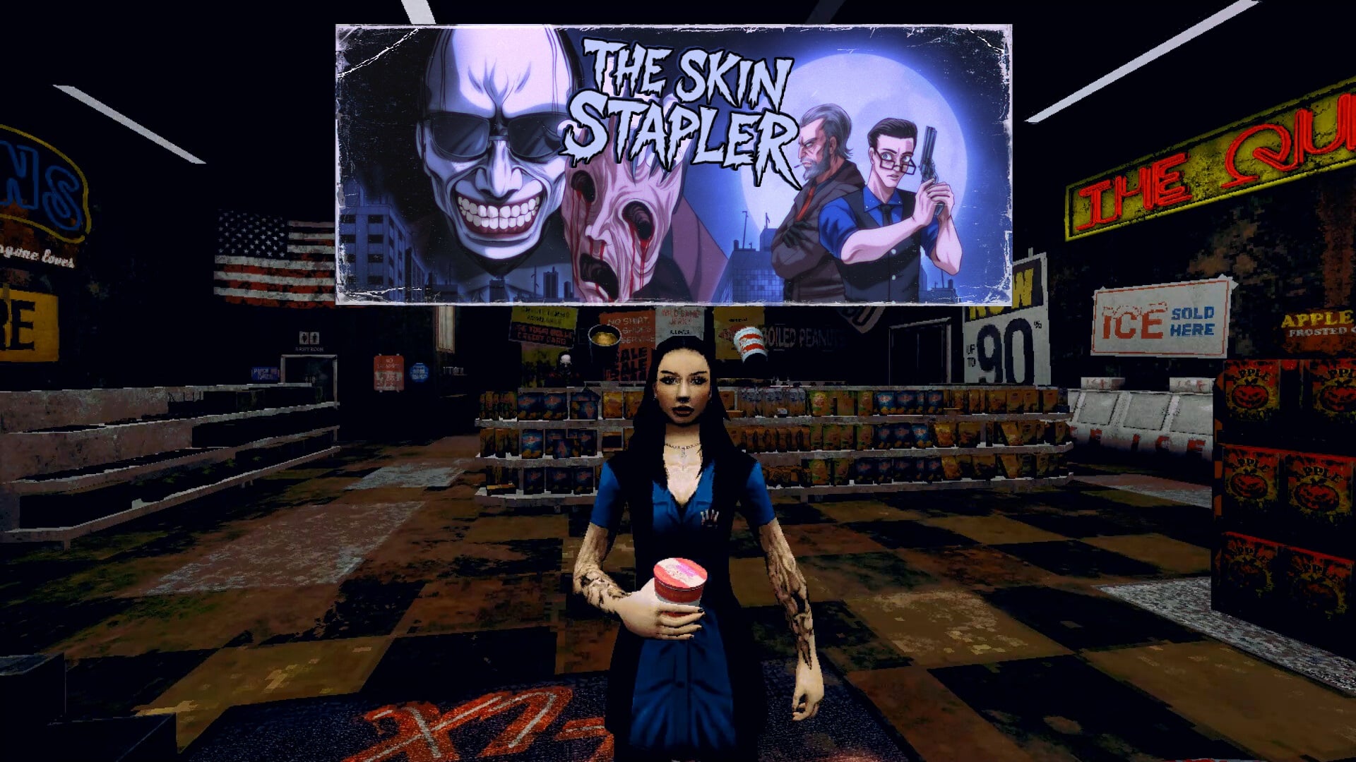 Ретро-хоррор в стиле PSX и Grindhouse: приключение The Skin Stapler выходит уже скоро