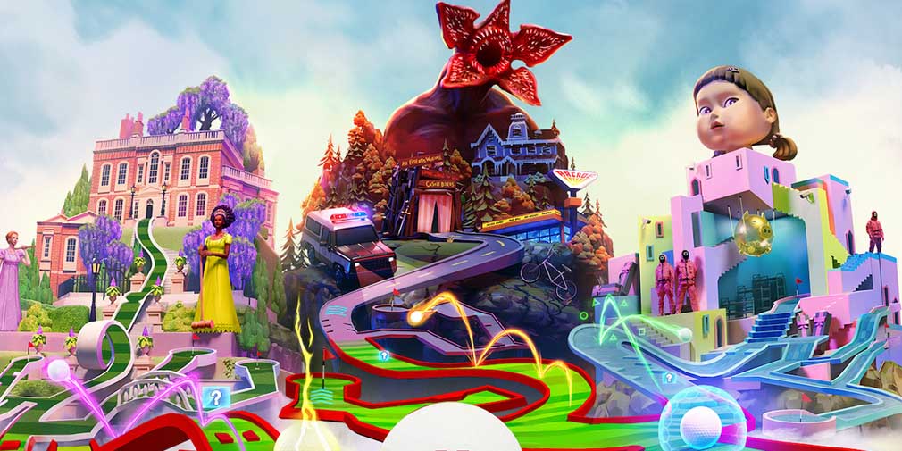 Netflix Minigolf: Устрой хаос на поле для мини-гольфа по мотивам «Игры в кальмара» и «Очень странных дел» — теперь твой смартфон стал геймпадом