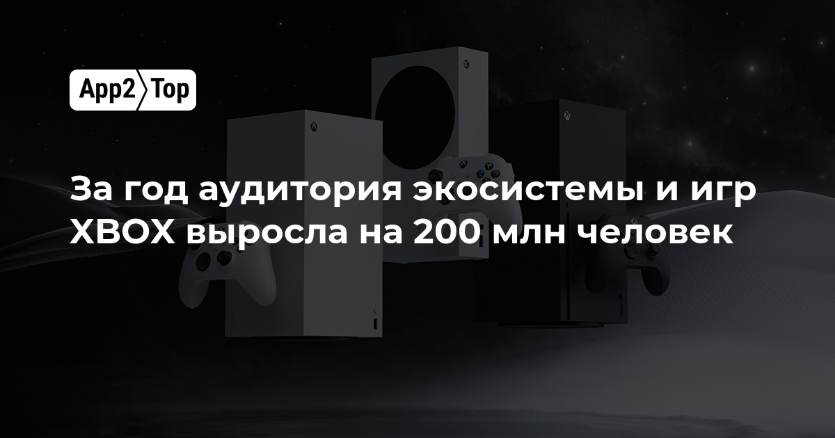 Аудитория экосистемы Xbox выросла на 200 миллионов человек за год — точное число игроков не раскрывается