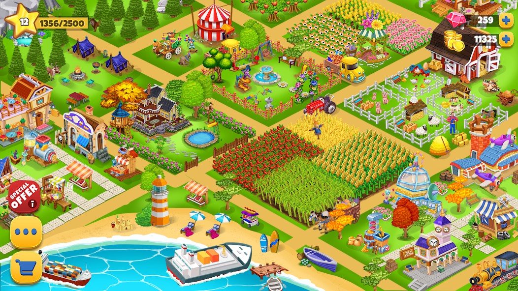 Farm Day фермер: Offline игры