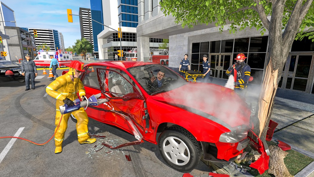 Fire Truck Firefighter Squad