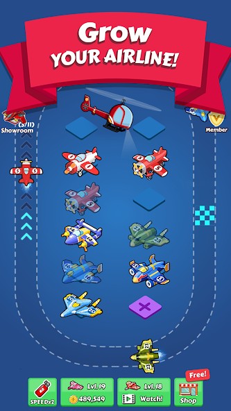 Merge Planes Idle Tycoon Plane