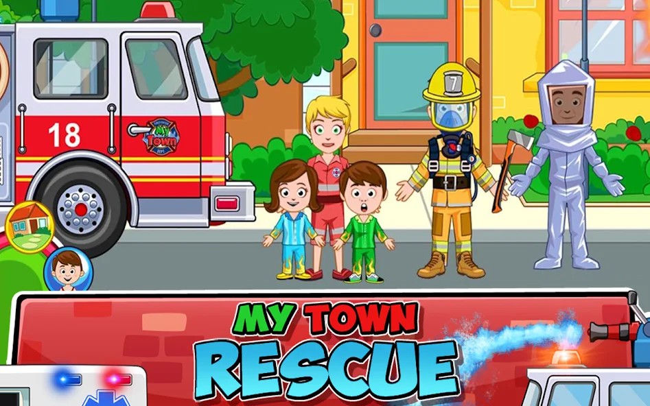 My Town : Fire station Rescue