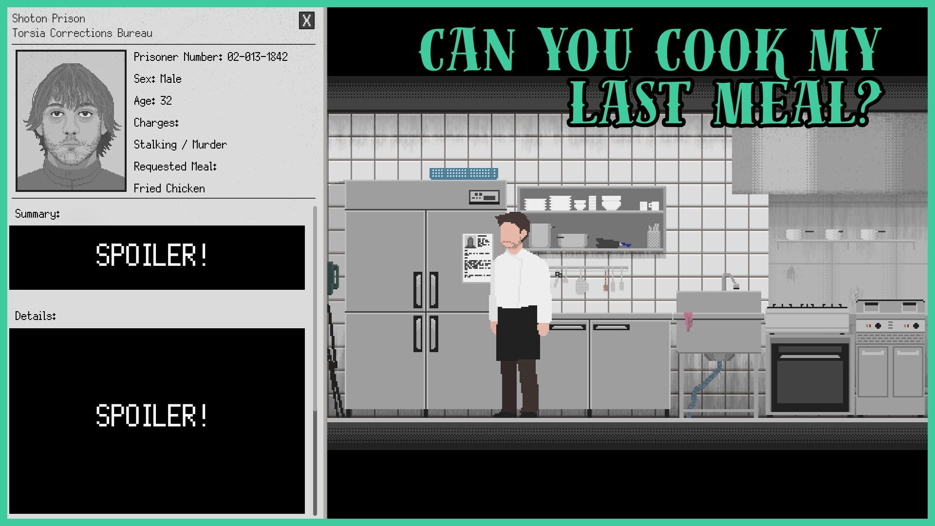 Can You Cook My Last Meal — симулятор приготовления последней трапезы для приговорённых к смертной казни