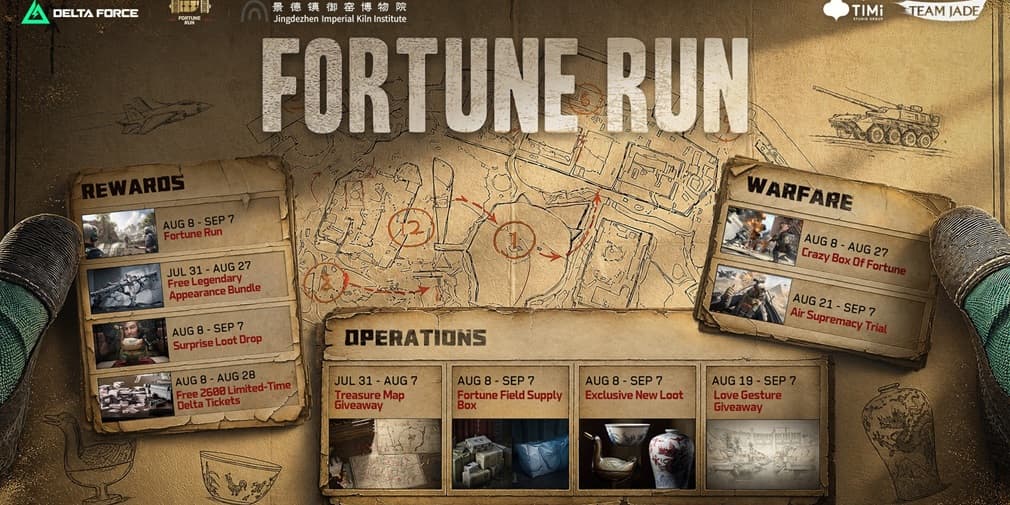В событии Fortune Run в Delta Force вы будете добывать реальные исторические реликвии