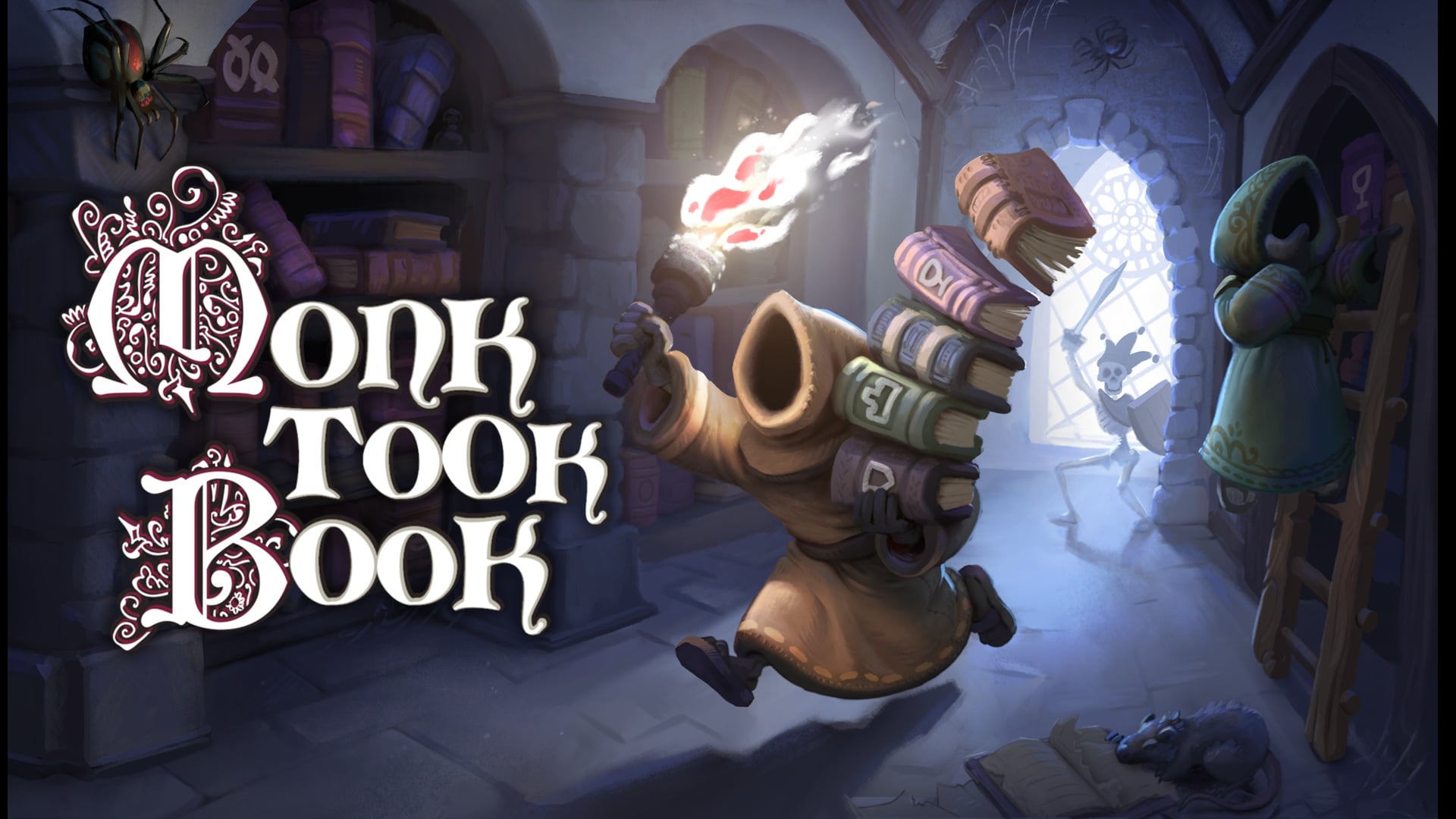 Monk Took Book — кооперативный симулятор с управлением библиотекой и играми на память
