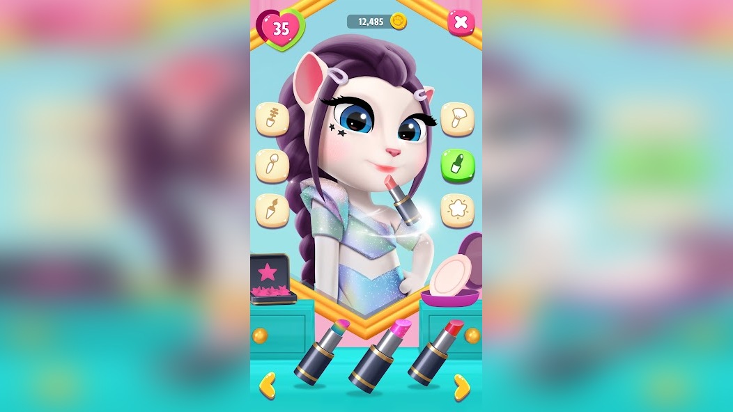 Улучшение гигиены без ванны в игре Моя Говорящая Анджела 2