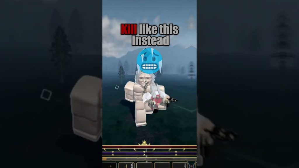 Как правильно сбить летящего титана с траектории. Attack on Titan Revolution. Roblox