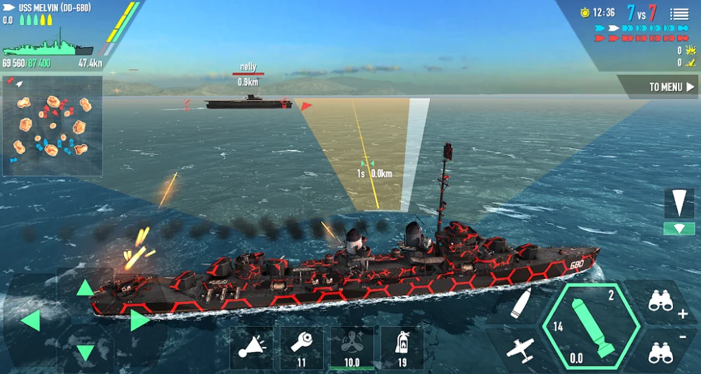Лучшие моменты для использования ускорителя. Battle of Warships: Online