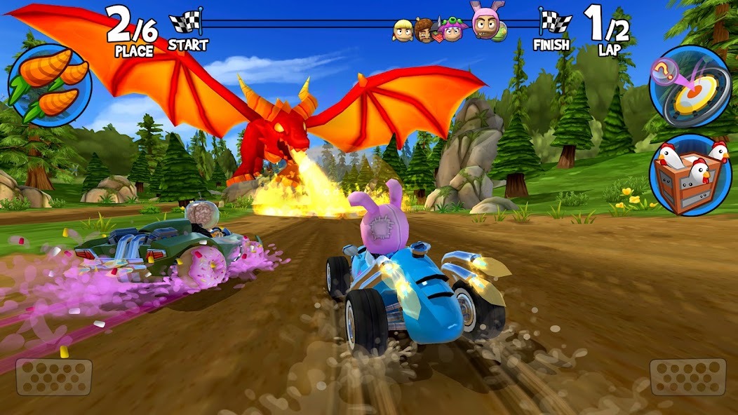 Топ-3 багги для новичка в Beach Buggy Racing 2