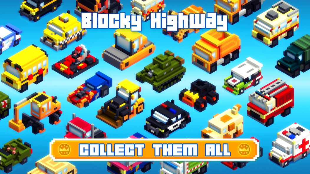 Трасса Перекрёсток Blocky Highway Traffic Racing гайд