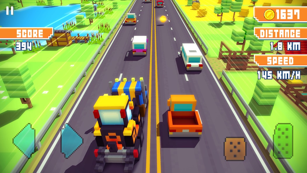 Blocky Highway рекордный заезд монеты крафт