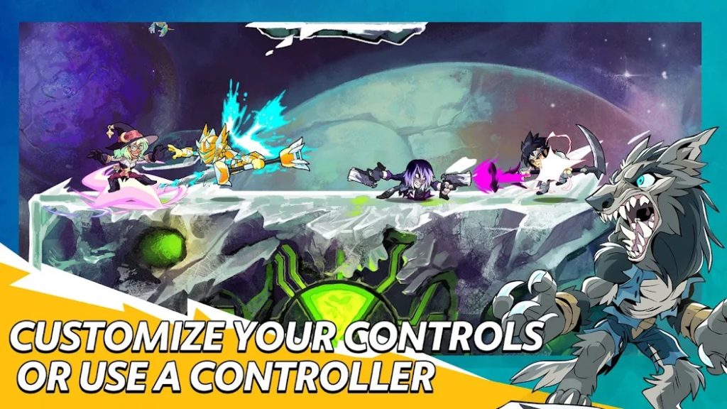 Контроль центра арены на Теросе против копий. Brawlhalla
