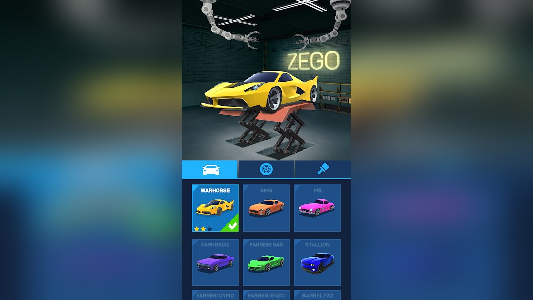 Активация скрытого ускорения после тройного дрифта в Car Race