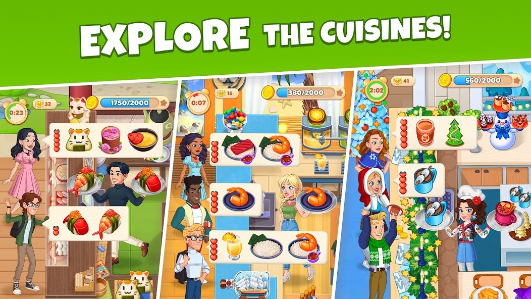 Автофарм золота в Cooking Diary Restaurant Game с помощью ассистентов