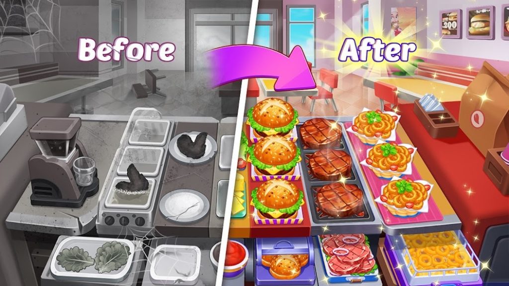Скрытый рецепт «Бургер-суперстар»: условия активации. Cooking Diner: Chef Game
