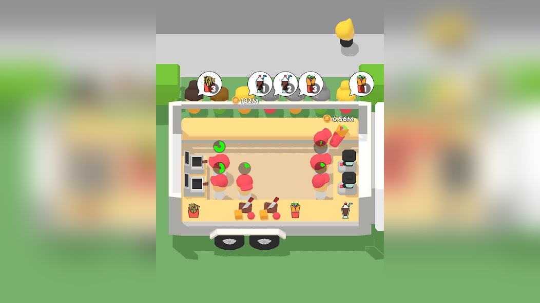 Сравнение Повара и Официанта в игре Eatventure на 5-й линии ресторана