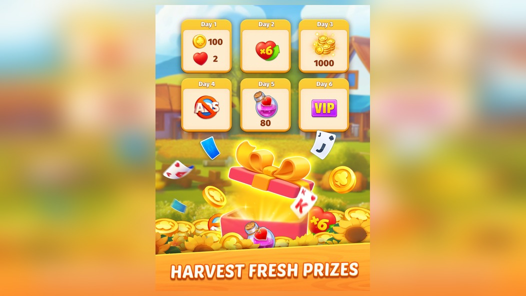 Прохождение уровней с ограничением по времени в Solitaire Farm Adventure