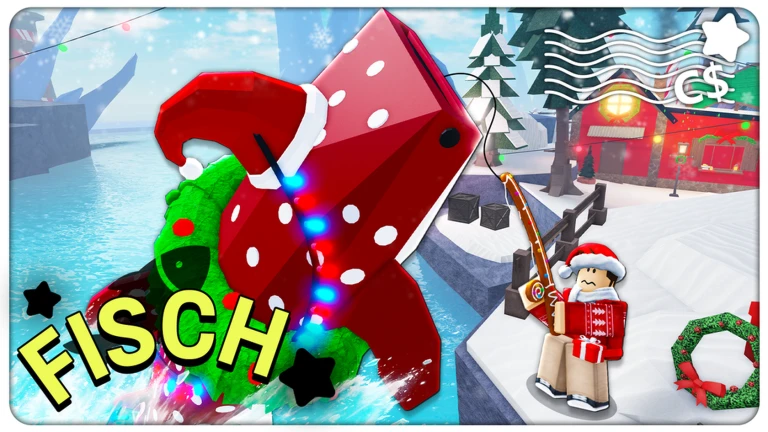 Гайд по ловле рыбы в замерзшем озере. Fisch. Roblox