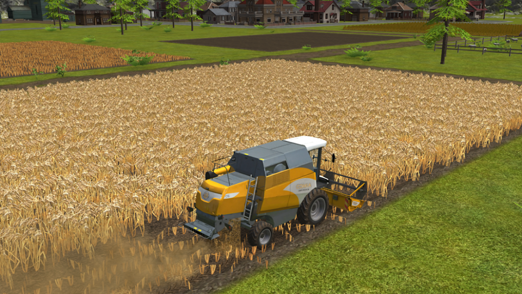 Уборка пшеницы и одновременная продажа зерна. Farming Simulator 16